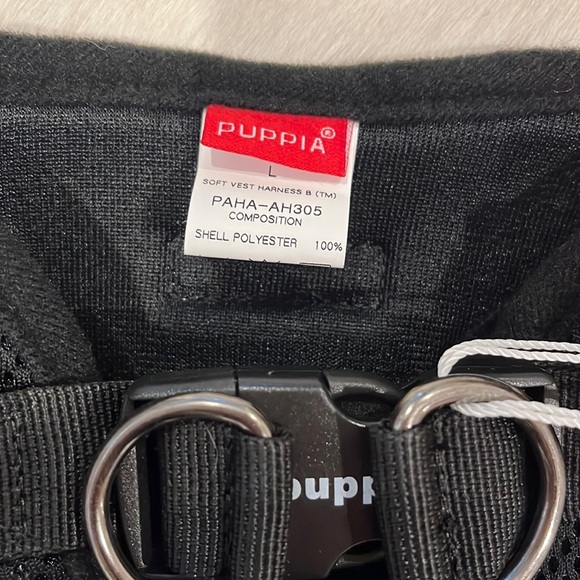 Puppia Soft Vest Dog Harness Black Sz L NWT - Picture 8 of 12